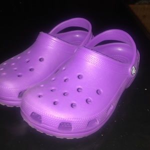 Purple crocs